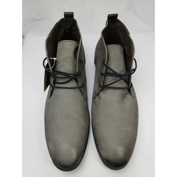 Venturini Shoes Venturini Chukka Mens Gray Suede Chukka Dress